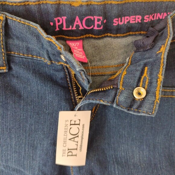Girls Children's place , new Super skinny Jeans size 6X/7 - Picture 2 of 3